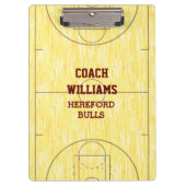 Basketball Court Personalisiert Klemmbrett (Vorderseite)