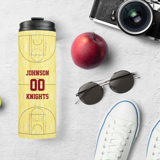 Basketball Court Personalisiert Thermal Tumbler Thermosbecher