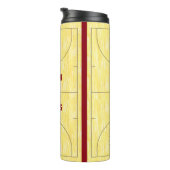 Basketball Court Personalisiert Thermal Tumbler Thermosbecher (Nach rechts gedreht)