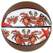 Basketball Crabby Crab Starfish Beach House Boot (Vorderseite)