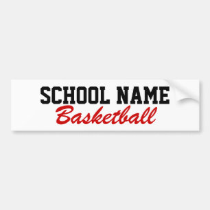 Basketball - Create Your Own School Spirit Autoaufkleber