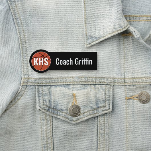 Basketball Custom Coach/Player Name/Nummer & Farbe Namensschild (Beispiel)