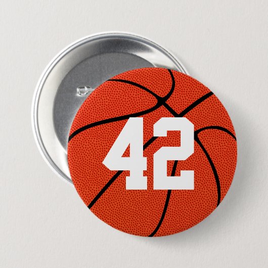 Basketball Custom High Definition Button Button (Vorne & Hinten)