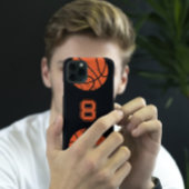 Basketball Custom Jersey Nummer Black Case-Mate iPhone Hülle