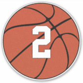 Basketball Custom Jersey Nummer oder Buchstaben Sp Aufkleber (Vorderseite)