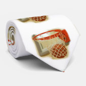 Basketball Custom-Krawatte Krawatte (Gerollt)
