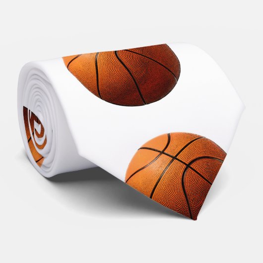 Basketball Custom-Krawatte Krawatte (Gerollt)