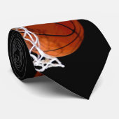 Basketball Custom-Krawatte Krawatte (Gerollt)