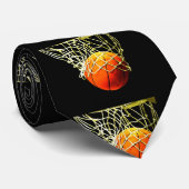 Basketball Custom-Krawatte Krawatte (Gerollt)