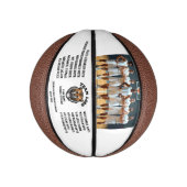 Basketball Custom Team Foto, Spielernamen und Logo (Vertikal)