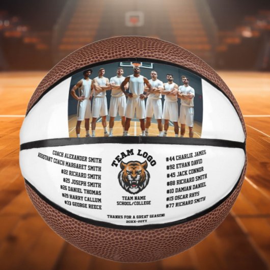 Basketball Custom Team Foto, Spielernamen und Logo