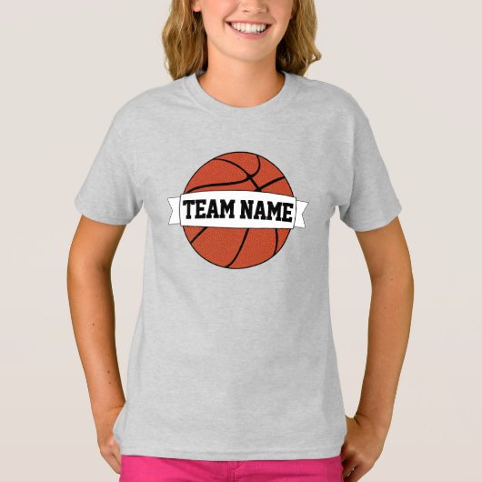 Basketball Custom Team und Name und Nummer des Spi T-Shirt (Vorderseite)