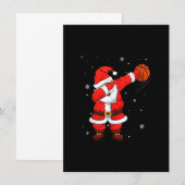 Basketball Dabbing Weihnachtsgeschenke für Weihnac Einladung (Vorne/Hinten)