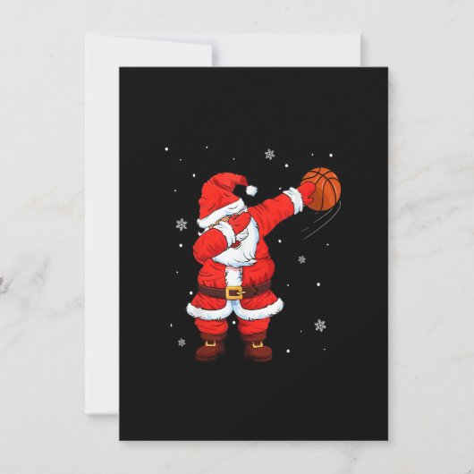 Basketball Dabbing Weihnachtsgeschenke für Weihnac Einladung (Vorderseite)