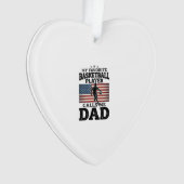 Basketball Dad Patriotic Vintage Engraving T-Shirt Ornament (Vorderseite)