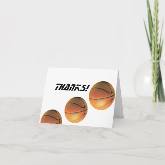 Basketball Danke (Vorderseite)