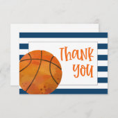 Basketball Danke, dass Sie Kartenspiel Dankeskarte (Vorne/Hinten)