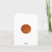 Basketball Danke Trainer Karte (Rückseite)