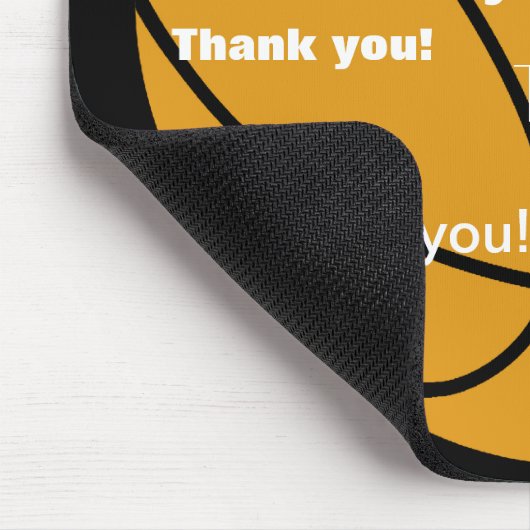 Basketball danken Ihnen Geschenke Mousepad (Ecke)