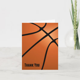 Basketball danken Ihnen leeres kundengerechtes Dankeskarte