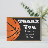 Basketball Dankeschön Karte für B-Ball-Spieler (Stehend Vorderseite)
