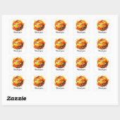 Basketball Dankeschön Sticker (Blatt)