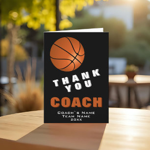 Basketball Dankeschön-Trainer-Karte Dankeskarte
