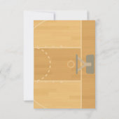 Basketball Dankeskarte (Rückseite)