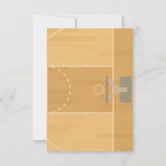 Basketball Dankeskarte (Rückseite)