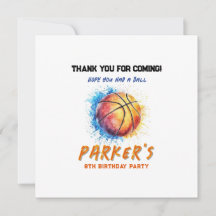 Basketball-Dankeskarten