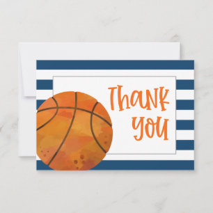 Basketball-Dankeskarten-Flat Dankeskarte