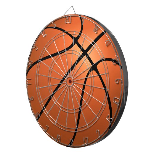Basketball Dart Board Geschenk Dartscheibe (Vorderseite rechts)