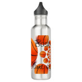 Basketball Das Spiel der Champions Edelstahlflasche (Links)