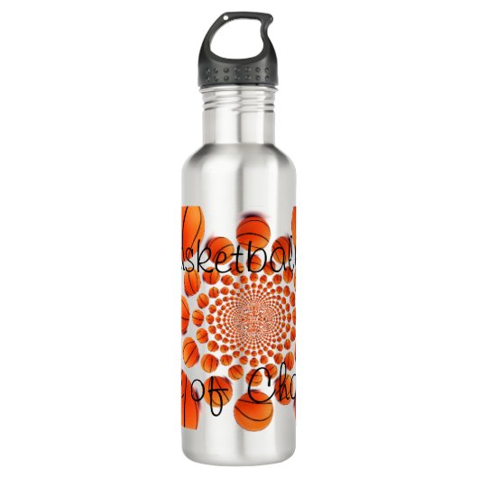 Basketball Das Spiel der Champions Edelstahlflasche (Vorderseite)