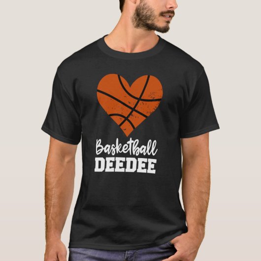 Basketball Deedee Basketball Heart Grandma Dee Dee T-Shirt (Vorderseite)