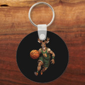 Basketball Deer Schlüsselanhänger (Vorderseite)