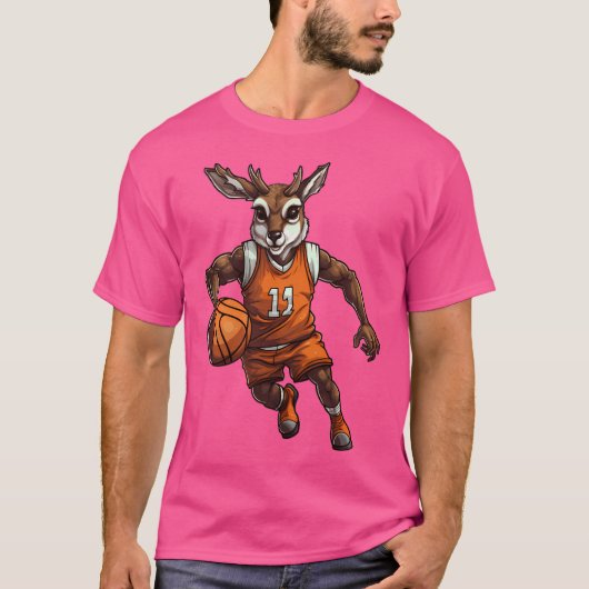 Basketball Deer T-Shirt (Vorderseite)