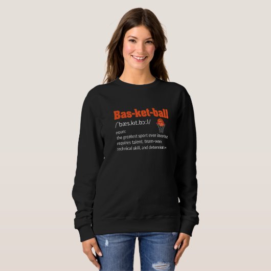 Basketball-Definition Sweatshirt (Vorne ganz)