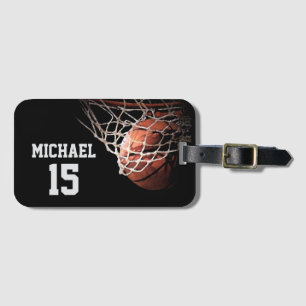 Basketball Dein Name Gepäckanhänger