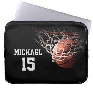 Basketball Dein Name Laptopschutzhülle