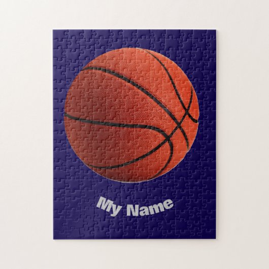 Basketball Dein Name Puzzle (Vertikal)