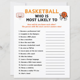 Basketball, der am ehesten zu spielen droht