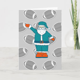 Basketball der aquamarinen Orangen-Weihnachtsmanns Einladung