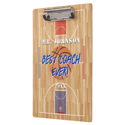 Basketball der beste Coach Klemmbrett (Links)