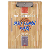 Basketball der beste Coach Klemmbrett (Vorderseite)