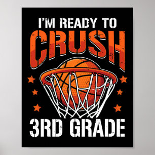 Basketball der dritten Klasse zum Schulkind zurück Poster