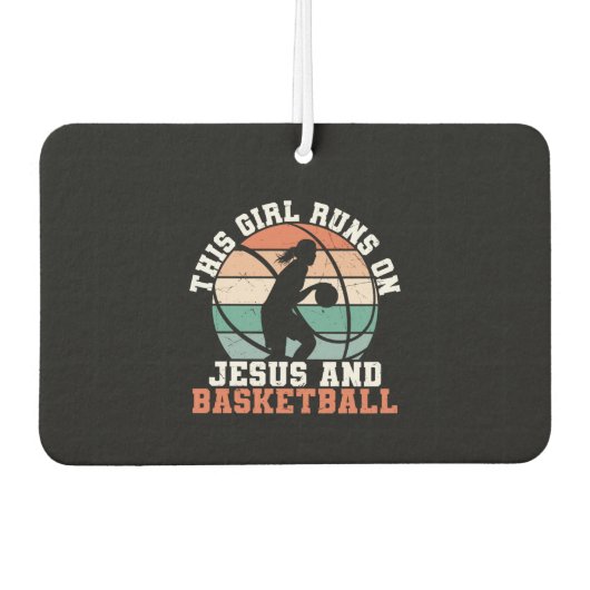 Basketball der Frauen Autolufterfrischer (Vorderseite)