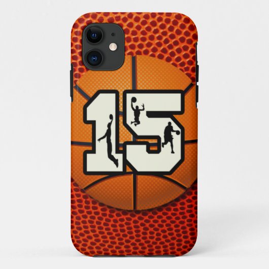 Basketball der Nr.-15 Case-Mate iPhone Hülle (Rückseite)