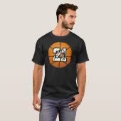Basketball der Nr.-21 T-Shirt (Vorne ganz)
