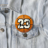 Basketball der Nr.-23 Button (Beispiel)